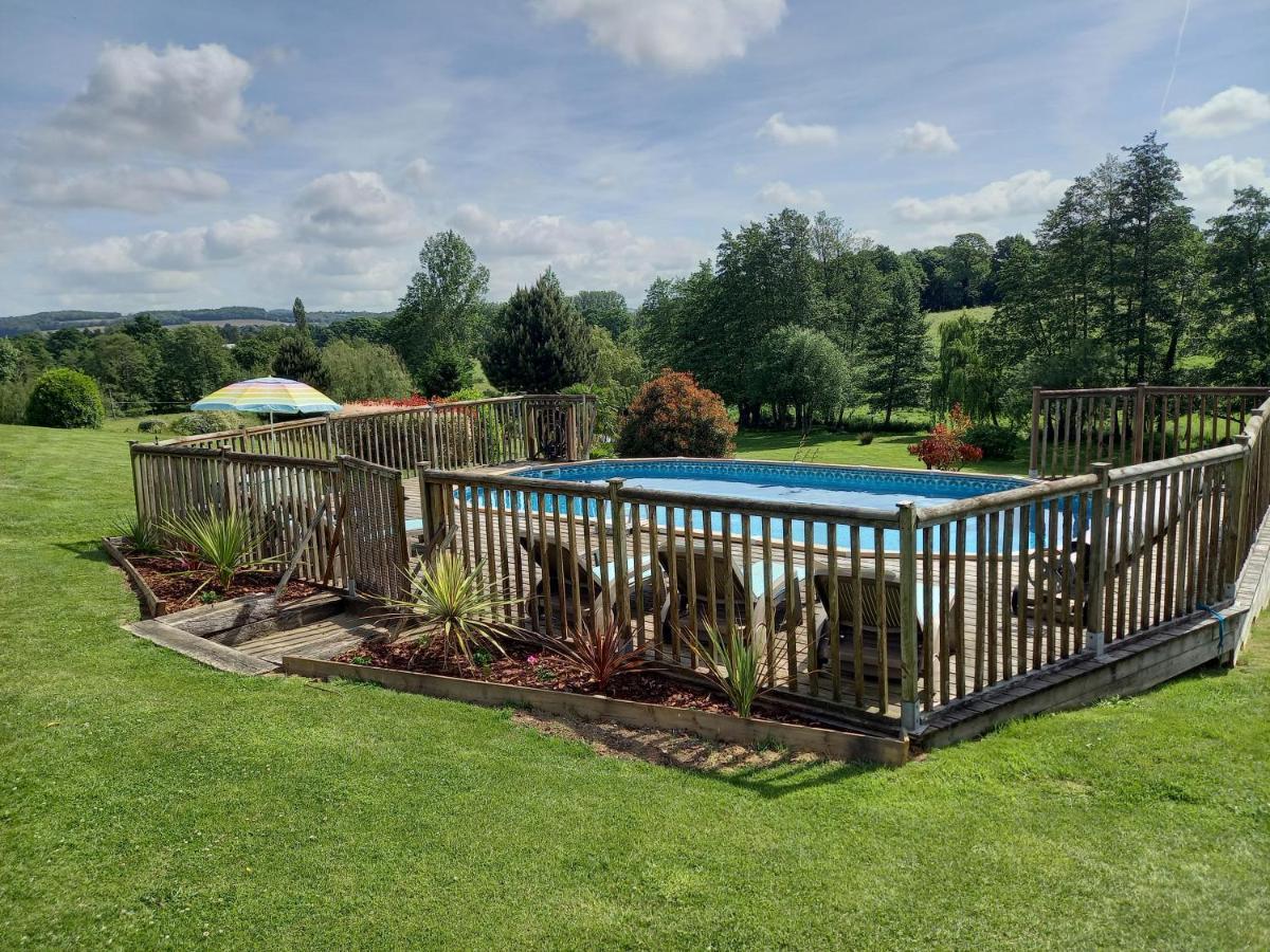 La Gasteboisiere With Swimming Pool And Games Room Le Mesnil-Adelee Exterior photo
